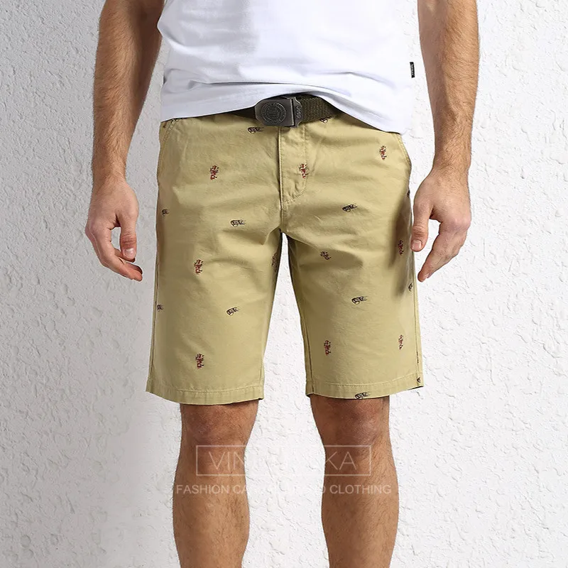 Плюс Размеры 30-44 Для мужчин повседневная бренд летом прохладно чистого хлопка Зеленый Шорты человек AFS джип хаки брюки-карго рабочие брюки синий брюк