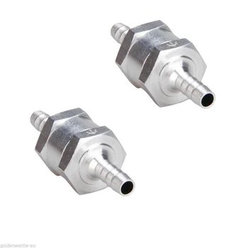 

WSFS Hot 2pcs 6MM Non-Return One Way 1/4 Inch Air Fuel Oil Check Valve Diesel Gas