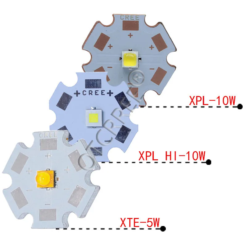 1 шт CREE XPG2 XML2 XM-L T6 XM-L2/XP-E R3/XR-E Q5/XP-G2 R5/XT-E R5 светодиодный вспышка светильник лампа LED чип с 20 мм база