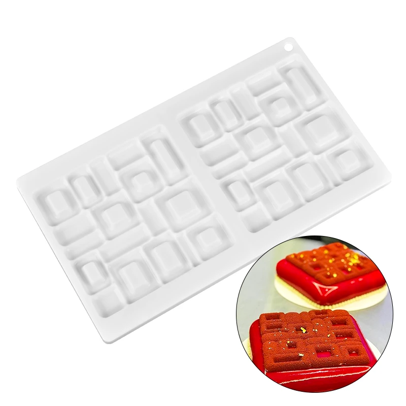 

Silicone Molds for Baking Chocolates Cakes Mousse Desserts Geometrical Cake decorating Tools