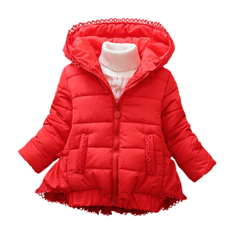 Child Girls Princess Winter Cotton Padded Clothes Cold Weather Warm