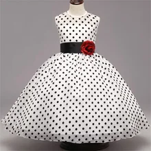 Детский костюм принцессы для маленьких девочек платье с цветочным узором для девочек на свадьбу, день рождения, праздничное платье для девочек 10 лет, детская одежда