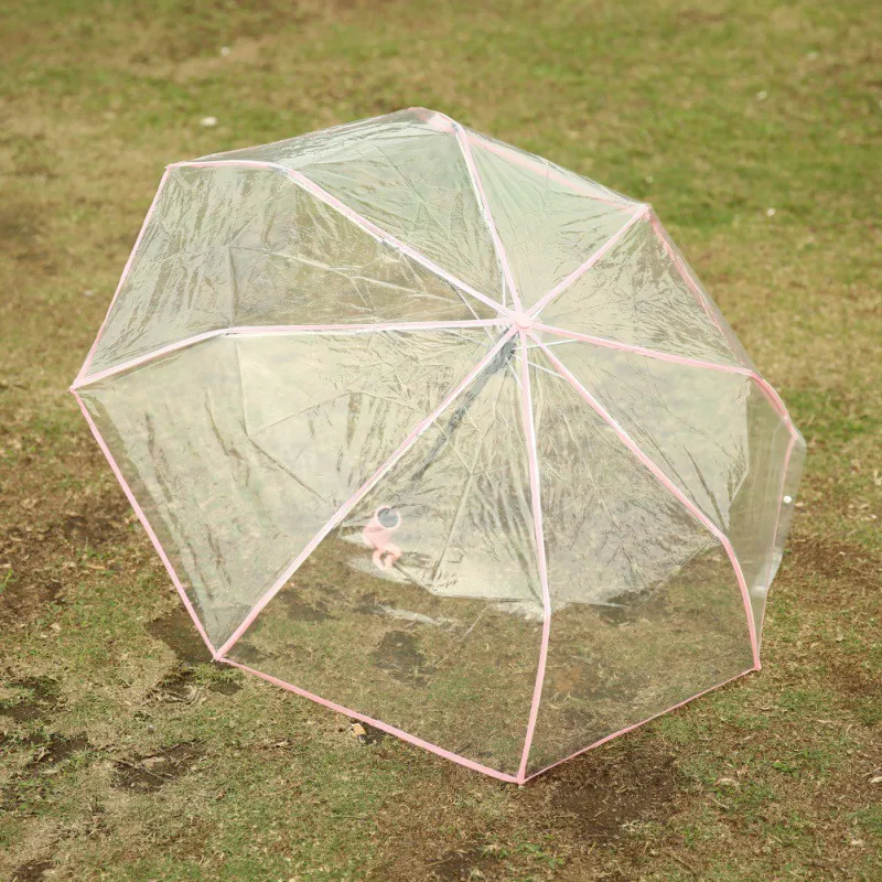 transparent rain umbrella