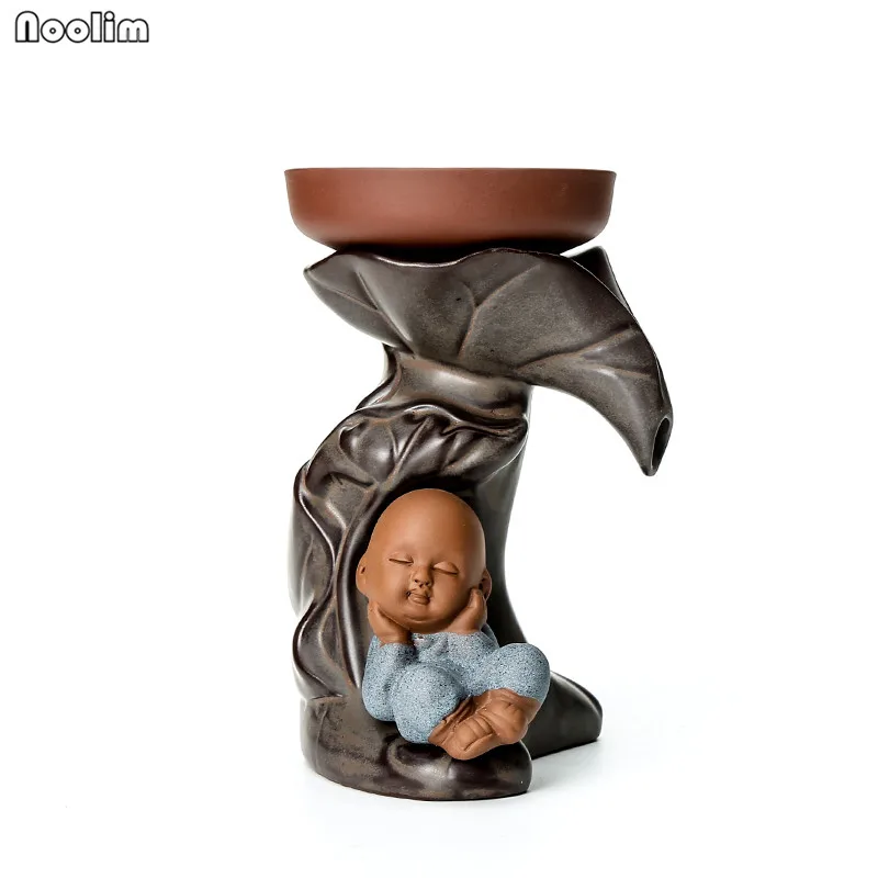 Фильтр для утечки чая из фиолетовой глины NOOLIM Zen Little Monk|Чайные ситечки| |