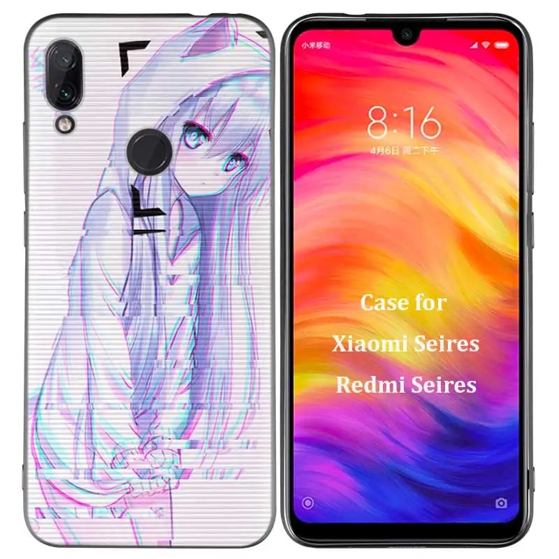 Силиконовый чехол для Xiao mi Red mi Note 7 6 5 Pro mi A1 A2 8 8A Lite 9 K20 Poco F1 S2 4 4X Plus Vaporwave Space Anime - Цвет: R-006