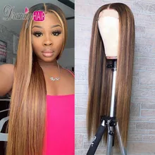 13×6 Blonde Lace Front Wigs Highlight 360 Lace Frotal Wig Brazilian Remy Lace Front Human Hair Wig Pre Plucked Wigs For Woman