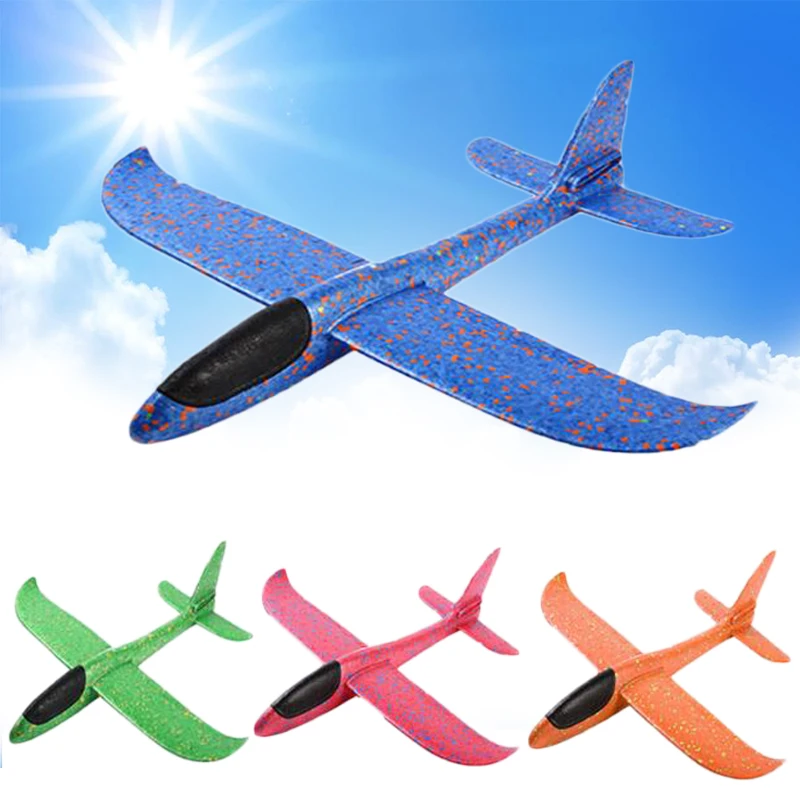 

2019 DIY Kids Toys Hand Throw Flying Glider Planes Foam Aeroplane Model Party Bag Fillers Flying Glider Plane Toys For Kids Game