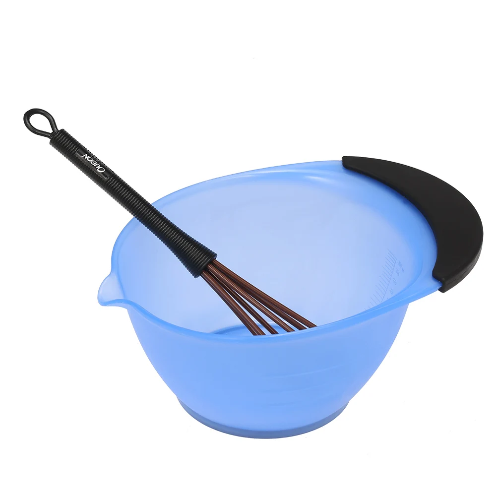 

2-In-1 Barber Hair Dyeing Kit Hair Dye Coloring Bowl Whisk Dye Cream Mixer Stirrer DIY Tool Random Color Salon Hairdressing Tool