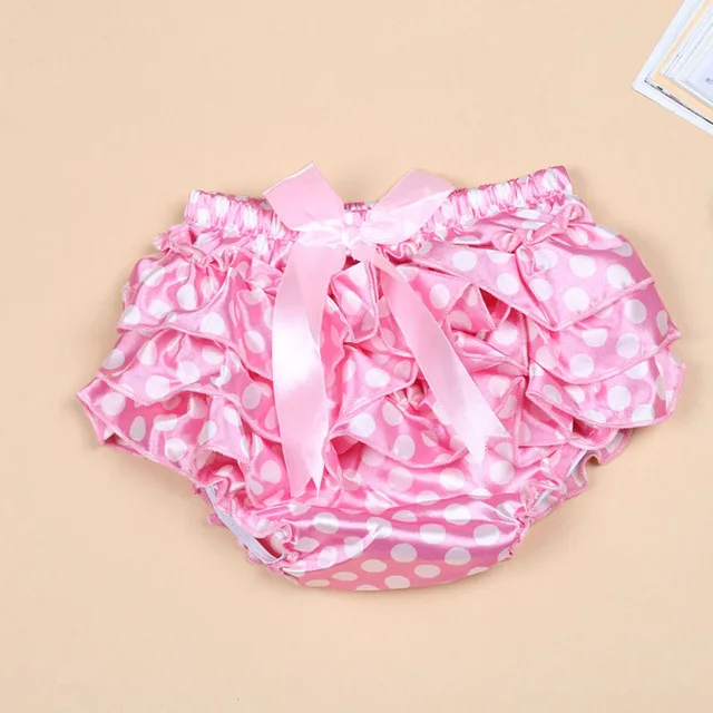 Free shipping 0-3 Years Baby Kids Girls Satin Ruffle PP Pants Children Leopard Bowknot  Skirt baby Shorts