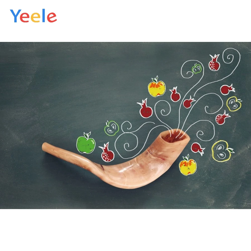 Фон для фотосъемки Yeele Happy Rosh Hashanah с изображением гранатов и Яблоков