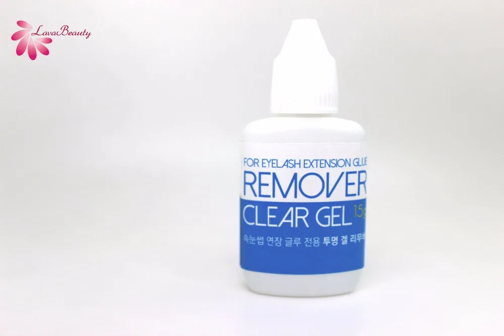 

Free Shipping Korea 3 bottles/lot Transparent Clear Gel Remover for Eyelash Extensions Glue 15g/bottle