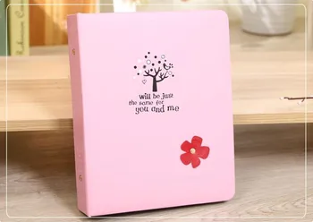 

Cartoon Flower Pu Leather Cover Interleaf Type 6Inch Cheap Photo Album Baby Family Ablum Book Style Photo Gallery Photo Album