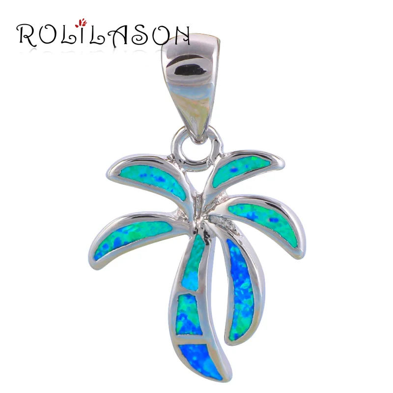 

Free shipping Wholesale & Retail Designer Blue fire Opal fashion jewelry 925 Silver Necklace Pendants Nice gifts OP240