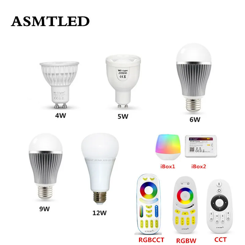 Mi. light 2 4G 4W 5W 6W 9W 12W Светодиодная лампа GU10 E27 светодиодная умная Беспроводная CCT RGBW