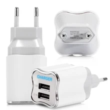 2А, двойной USB порт, настенное зарядное устройство для дома и путешествий, адаптер переменного тока, штепсельная вилка EU/US, настенное зарядное устройство для iPhone 8X7, samsung, Xiomi, LG, G6, V30