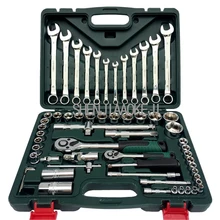 61pcs/set sleeve double-use wrench combination set Quick ratchet wrench Repair kit Portable home maintenance hardware toolbox 61pcs/set sleeve double-use wrench combination set Quick ratchet wrench Repair kit Portable home maintenance hardware toolbox