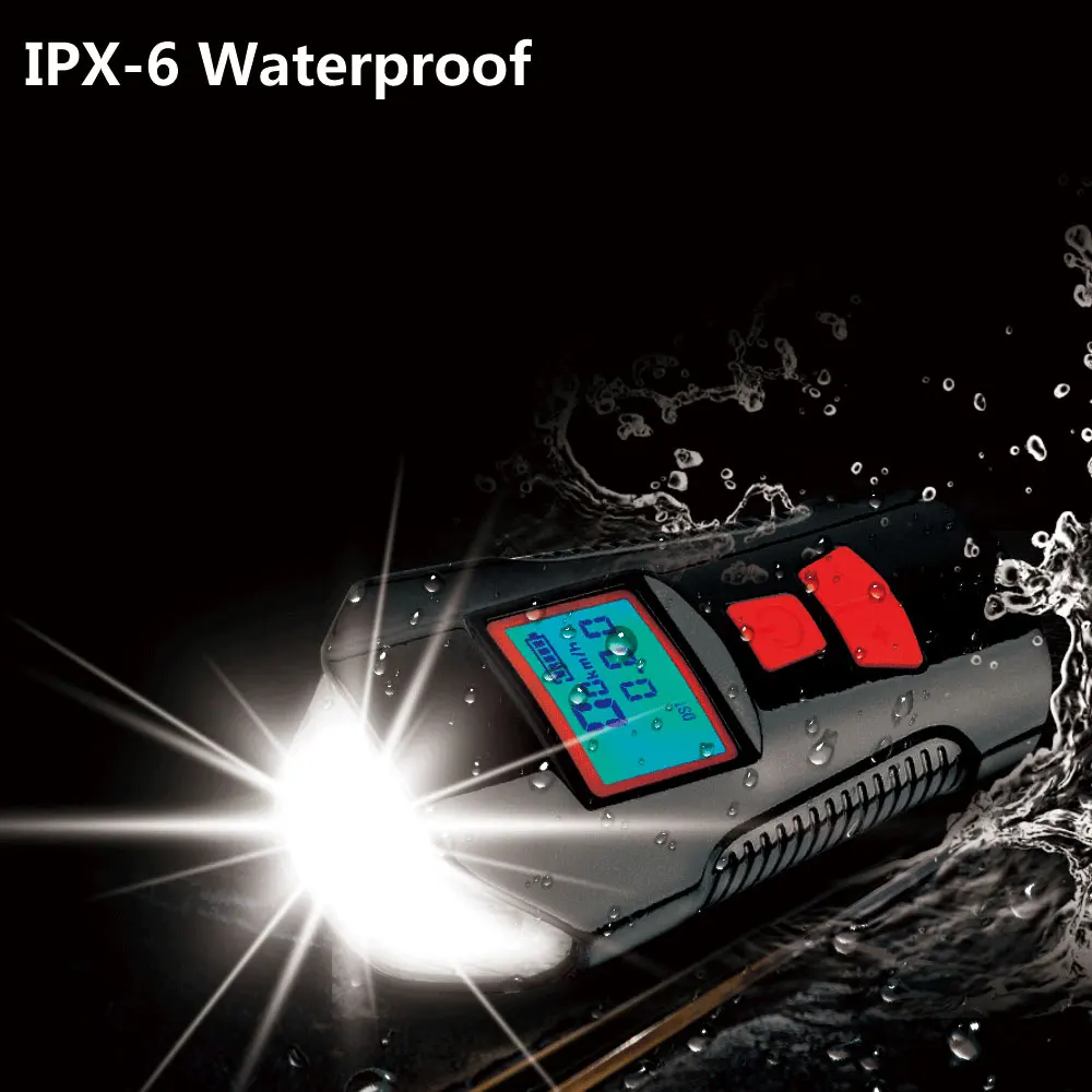 Discount 3 in 1 Bike Light 4000mAh Bike Horn Bicycle Lamp Odometer Headlight MTB Bike Computer USB Rechargeable Waterproof Cycling Light 0