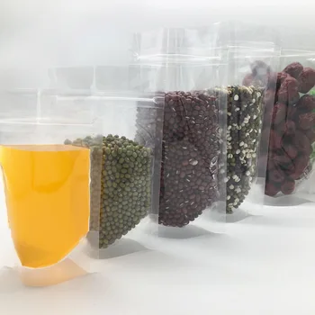 

Ferimo 100pcs More transparent self-reliance valve environmental protection material packing nut drinks contained plastic bags