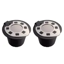 2 шт кофейные фильтры для многократного использования капсулы с крышками из нержавеющей стали многоразовые кофейные капсулы для машин Nespresso