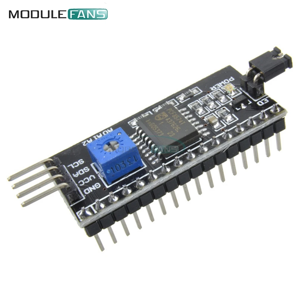 

10PCS IIC I2C TWI SPI Serial Interface Port Adapter Converter Module For Arduino Adapter Plate LCD Board 1602 2004 LCD LCD1602