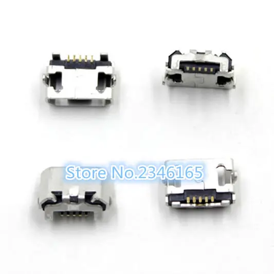 

10pcs micro USB 5pin jack Reverse Ox horn Charging Port Plug socket connector mini usb For 4X Y6 4A P8 C8817 max Lite Pro