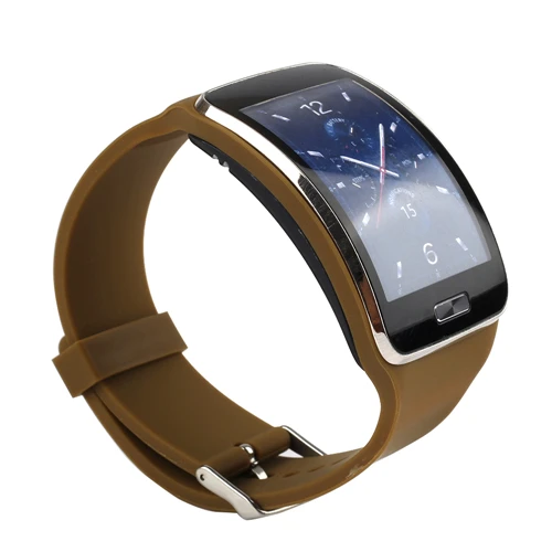 Сменные полосы для Samsung Galaxy gear S sm-r750 Smart Watch, ремешок для часов браслет для часов часы наручные nato strap - Цвет: coffee