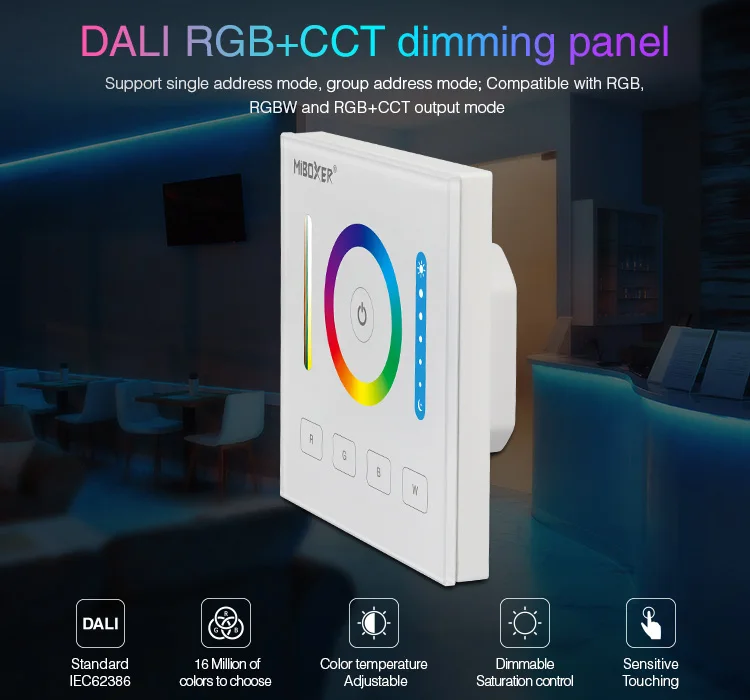 Miboxer 25 W DALI светодиодный светильник RGB + CCT светодиодный потолочный