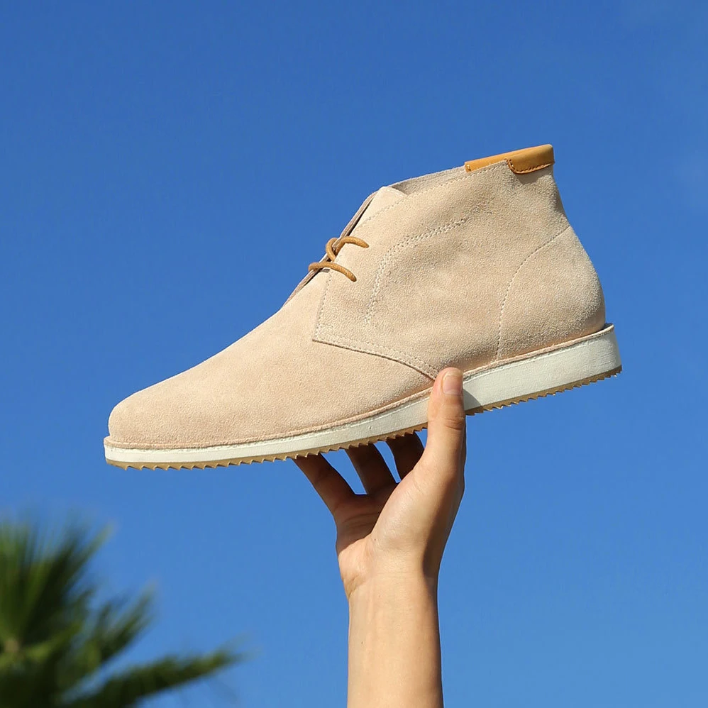  Xiaomi mijia leather desert boots men's tie lightweight shoes fashion casual shoes men's hiking lea