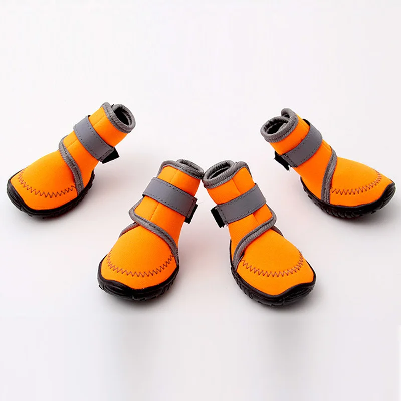 dog boots orange