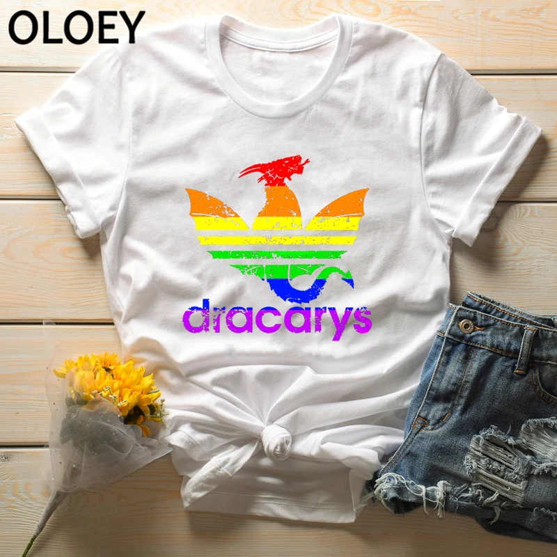 

Dracarys Women t shirt Game of Thrones tshirt Mother of Dragons Aesthetic Clothes Daenerys Khaleesi Vintage Harajuku Camiseta