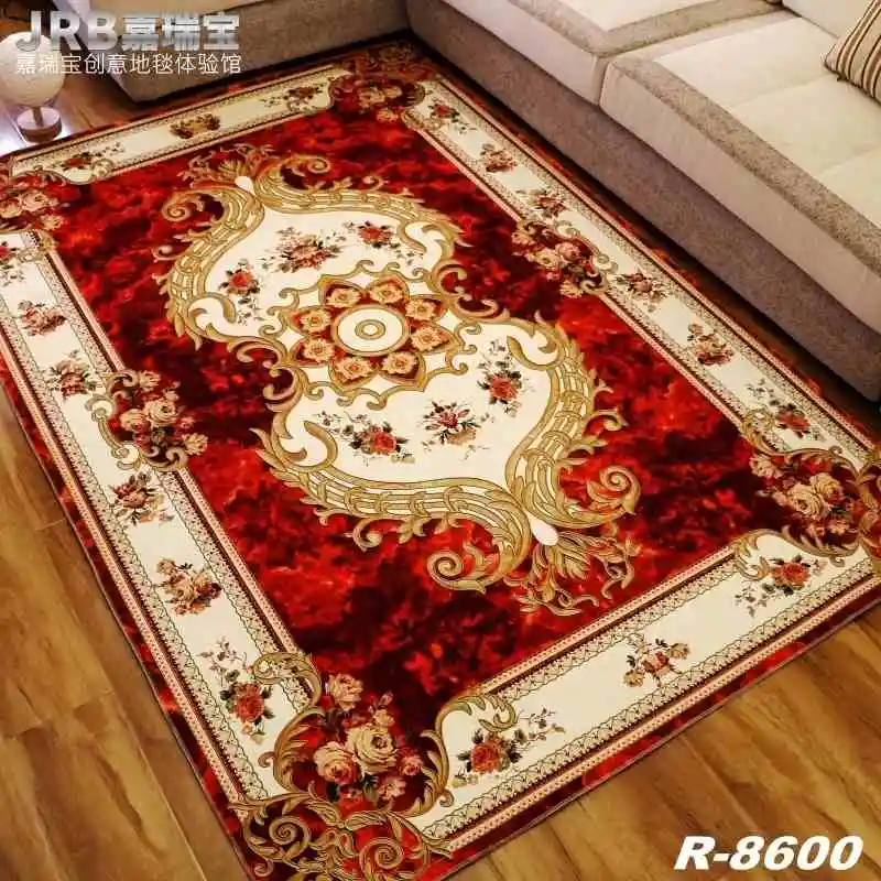 

WINLIFE European Modern Household Customize Carpets Sitting Room Bedroom Tea Table Rugs Luxury Rectangular Mats