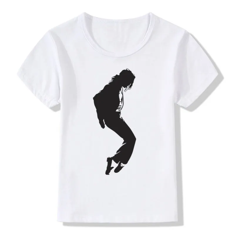 

Boy and Girl Print Produced To Commemorate Michael Jackson T-shirt Children Short Sleeve T shirt Kids Tops Tee Baby Clothes