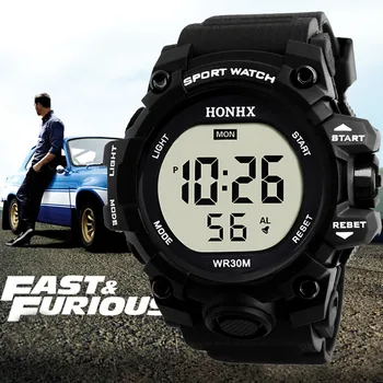 

DISU Men Wrist Watch Analog Digital Military Army Sport LED Waterproof watch relogio digital inteligente sports watches