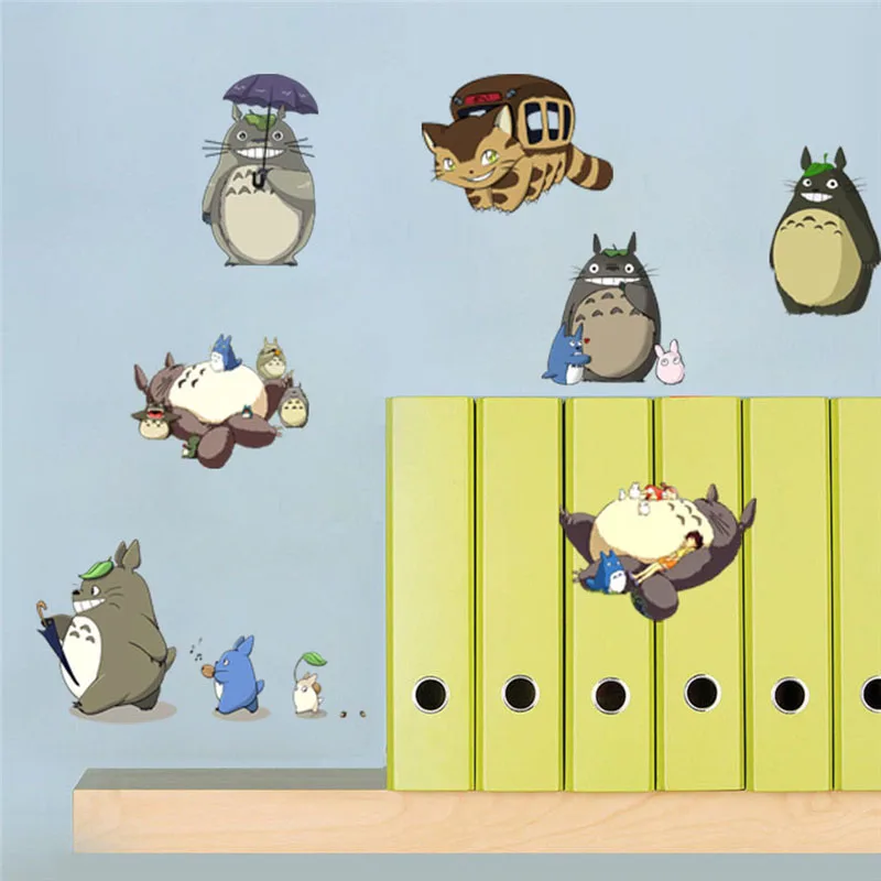 Наклейки на стену Tonari No Totoro Kawai 60 см 3D визуальный эффект наклейки стену|Наклейки| |