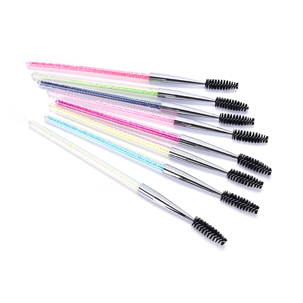Eyelash Eyebrow Brush Rhinestone Eye Makeup Brush Mascara Spiral Wands
