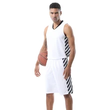 Мужской дешевый ретро Молодежные баскетбольные майки пустые полосатые Баскетбольные Формы дышащие тренировочные спортивные майки наборы L-5XL