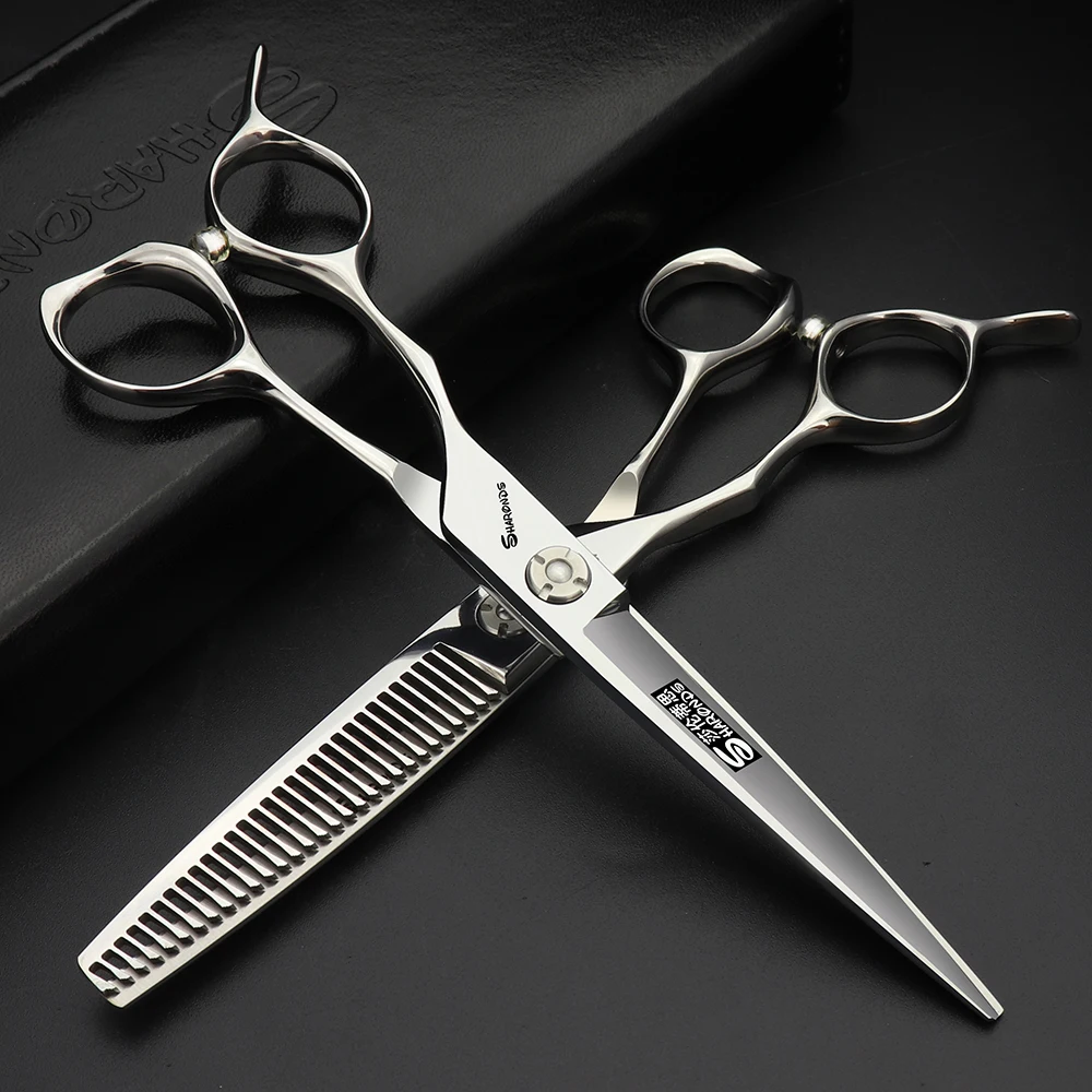 

6 inch hair scissors 440c japanese steel left handed hairdressing scissors thinning scissors set professional scissors
