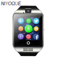 Лучшие Смарт-часы Q18 Поддержка sim-карты дистанционного Камера для IOS Android Wear Вах PK DZ09 GT08 Smartwatch телефон Relógio Inteligente