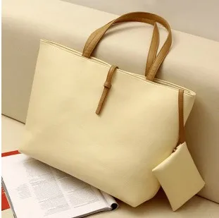 

Woman 2Pcs/Set Large Capacity Handbags Single Shoulder Bags Shopping Handbag Ladies Casual Shoulder Bags
