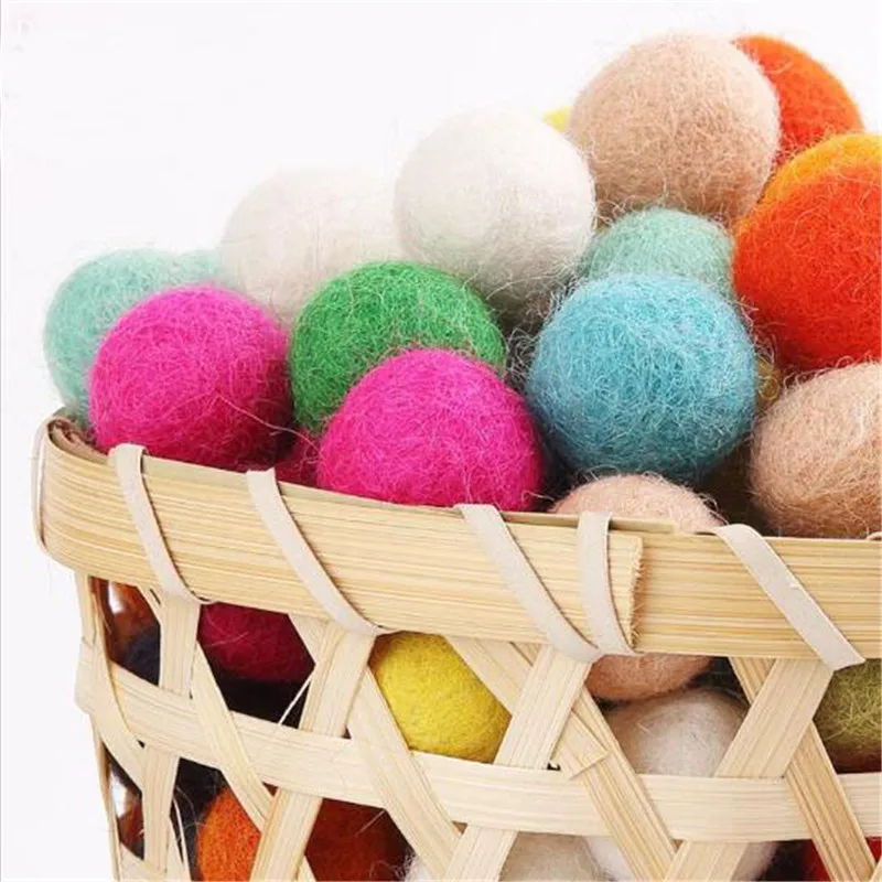 Buy Wool Felt Balls 2cm x150 Mixed Colours Wool