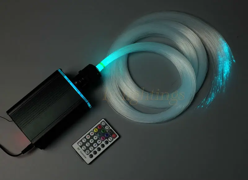 Decoration fiber optic light kit optical fiber starry sky celing light RGB 18W led light source