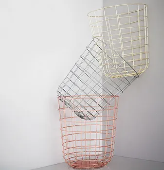 

Modern Design Waste paper Bin Basket dusbin metal storage trash can garbage dust bin,waste bin,paper basket function cabinets