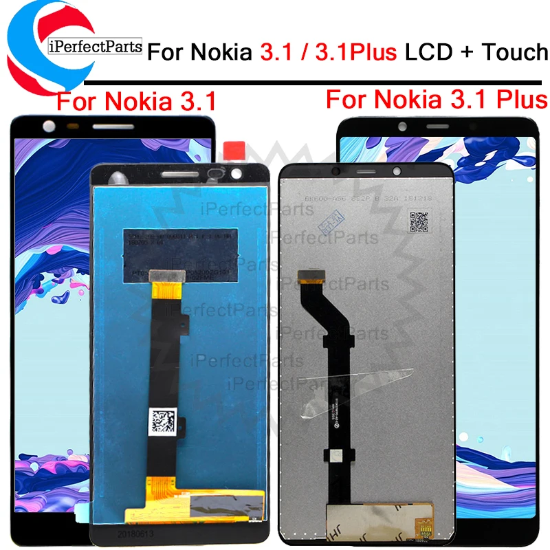 ЖК дисплей для Nokia 3 1/3 1 Plus с сенсорным экраном и дигитайзером в сборе замены +