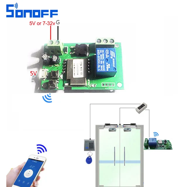 sonoff wifi switch wireless Relay module Smart home