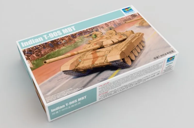 Труба 05561 Т-90 s основной боевой танк в 1:35 в Индии сборка модели строительных Наборы игрушка