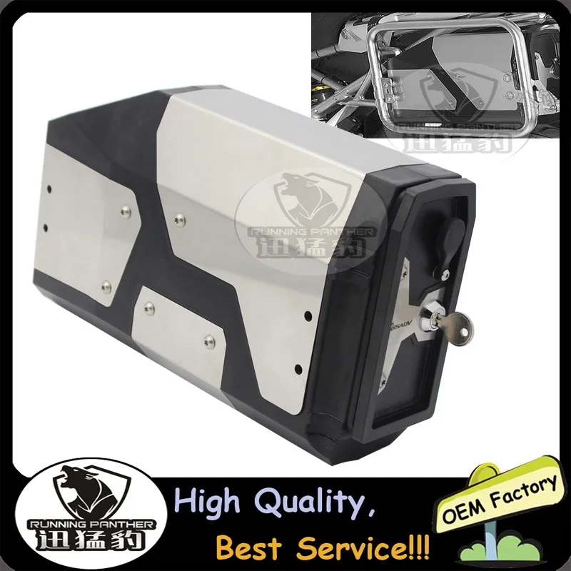

Decorative Aluminum Box Toolbox Suitable for BMW side bracket 4.2 Liters For BMW R1200GS LC Adventure 2013-2017 R1200GS