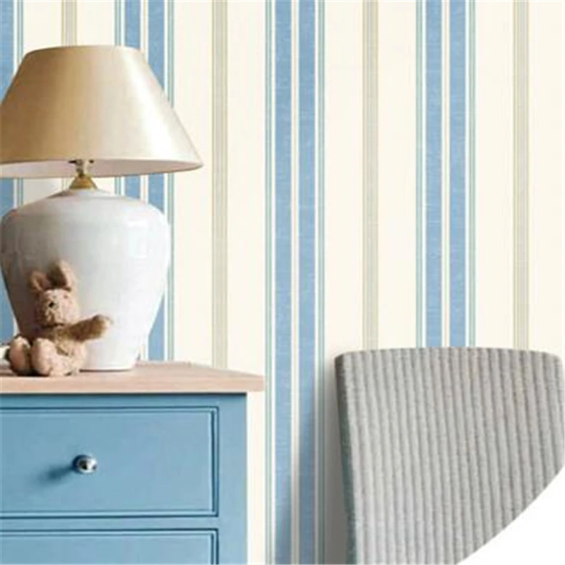 

wallpaper for walls 3 d Mediterranean simple vertical stripes grainy fresh air 3D living room bedroom background wallpaper