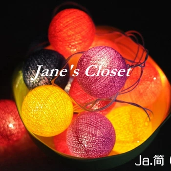 

20 Colorful Balls 3M String Ball lightings Decorations for Weddings Color Decorative lanterns Festive/Party Supplies