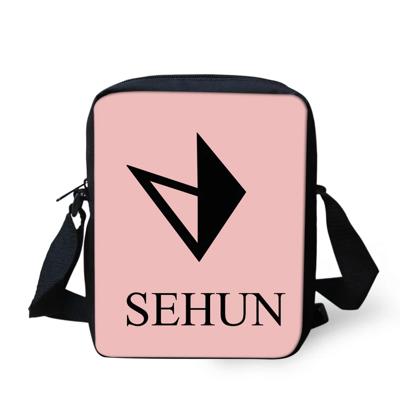 Школьная сумка EXO письмо логотип напечатан рюкзак Детская Мода Mochila девочек для