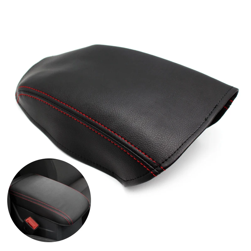 

For VW Golf 7 MK7 VII 2014 2015 2016 Car Center Control Armrest Box Microfiber Leather Cover